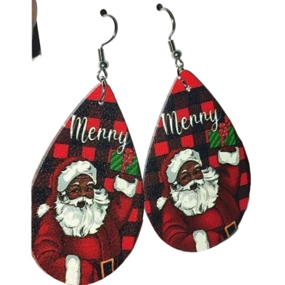 Santa Super cute Festive Holiday Earrings